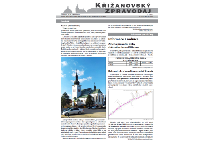 Křižanovský zpravodaj 1/2023