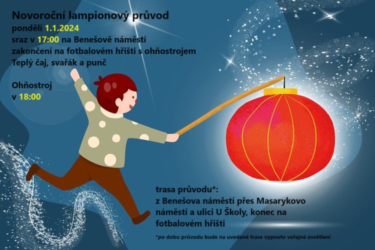Novoroční lampionový průvod