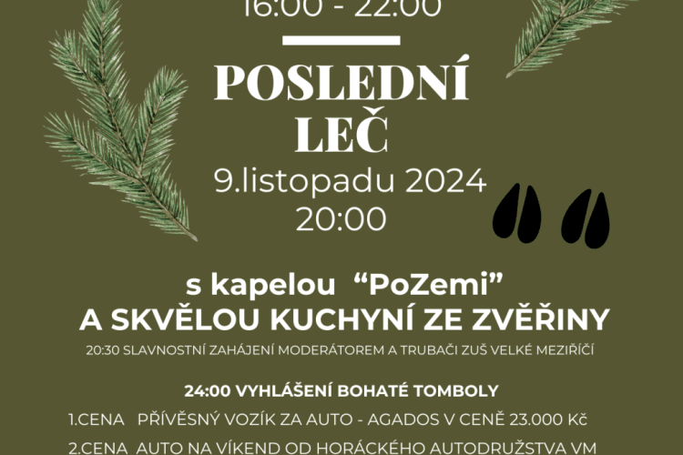 POSLEDNÍ LEČ OŘECHOV