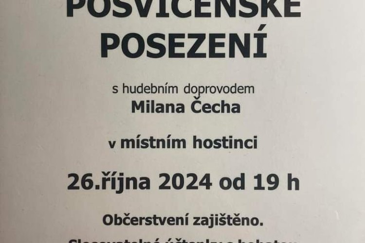 Posvícenské posezení v Jívoví