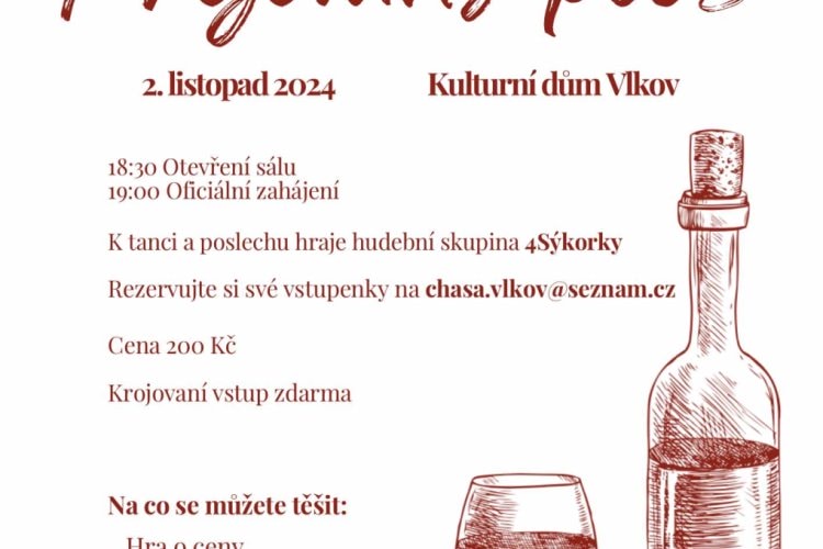Krojovaný ples ve Vlkově