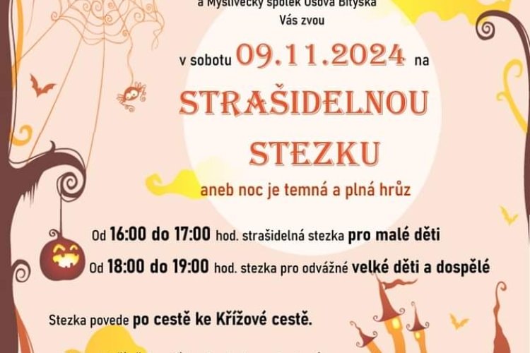 Strašidelná stezka v Osové Bítýšce
