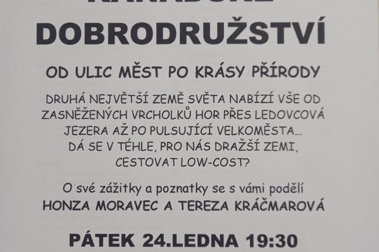 Páteční podvečer v Katolickém domě - Kanadské dobrodružství