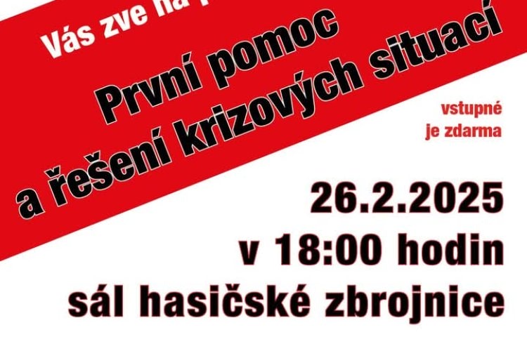 Přednáška První pomoc a řešení krizových situací