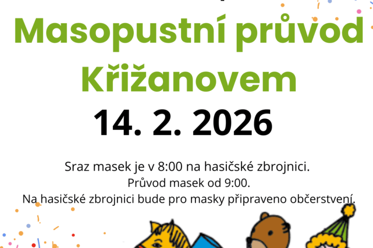 Masopustní průvod Křižanovem