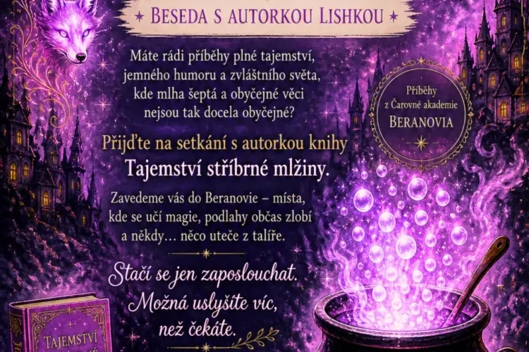 Beseda v knihovně s autorkou knihy Tajemství stříbrné mlžiny